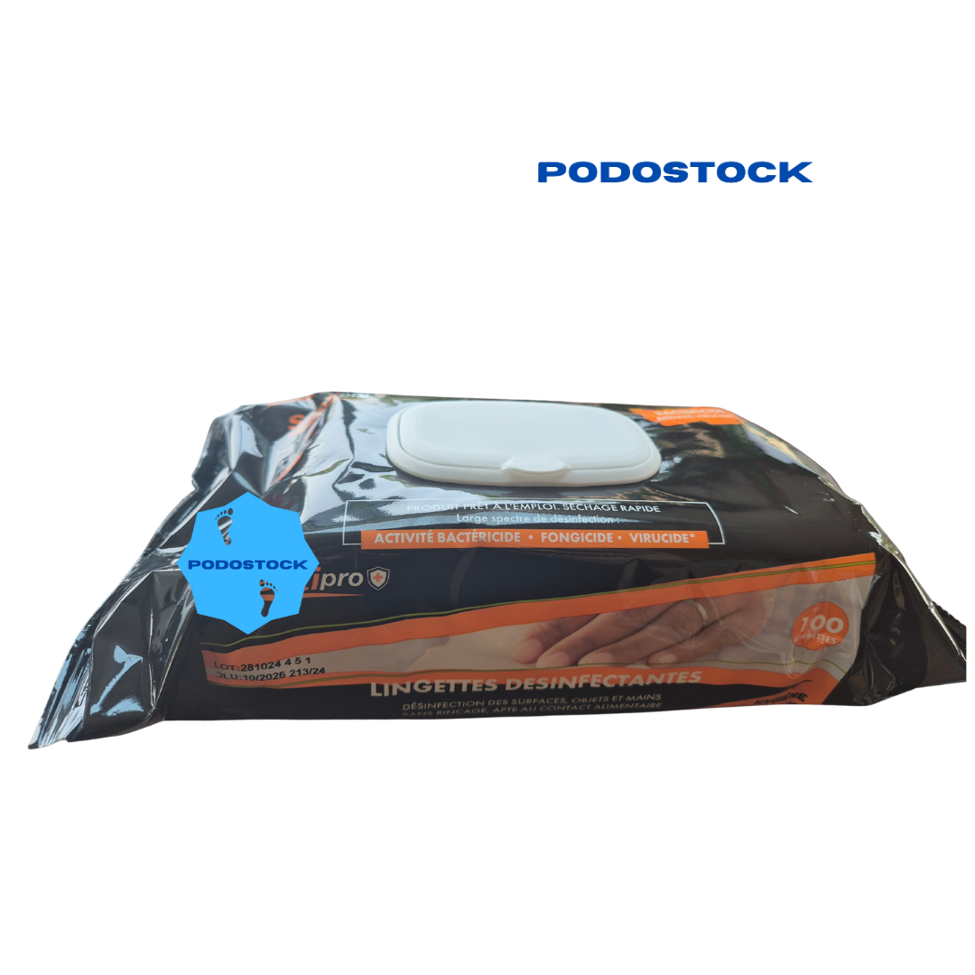 Lingettes Désinfectantes mains et surfaces Septipro + - Fabriquées en France