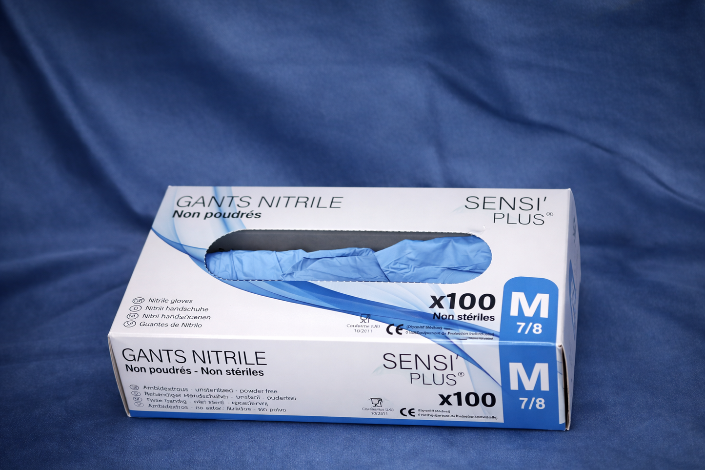 Gant d'Examen Nitrile Non Poudrés Sensi'Plus