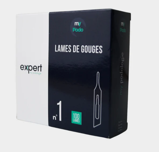 Boite de 100 Lames de gouge stériles Taille 1