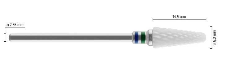 Lot de 2 - Fraise Céramique Cône 6.00mm