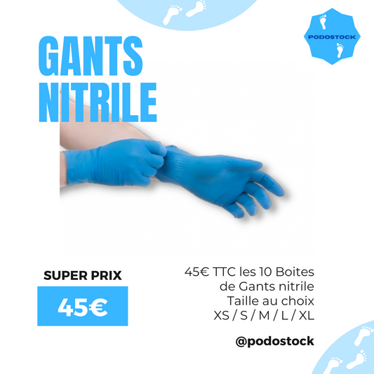 Guide complet pour choisir les meilleurs gants en nitrile quand on est Pédicures - Podologue
