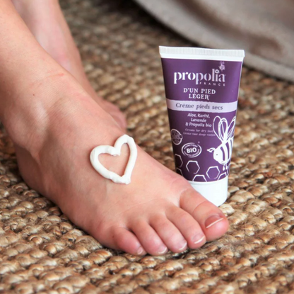 Crème pieds réparatrice Bio Miel, Propolis, Karité & Lavande