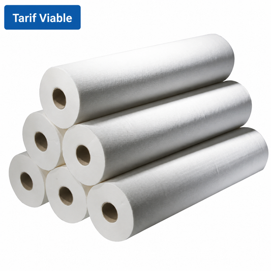 Drap Examen Gaufré  - Carton  de 9 rouleaux