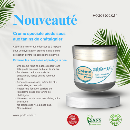 Crème Pieds secs aux tanins de châtaignier